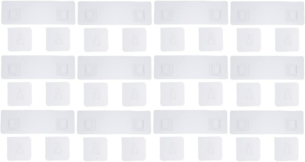  Cabilock Lot De 2 Clips Adhésifs Pour Rangement Mural Sans Trace Faciles à Décoller 30 Pièces