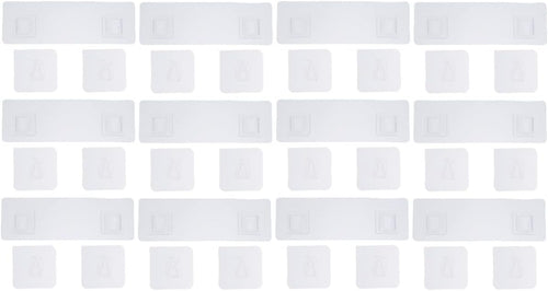  Cabilock Lot De 2 Clips Adhésifs Pour Rangement Mural Sans Trace Faciles à Décoller 30 Pièces