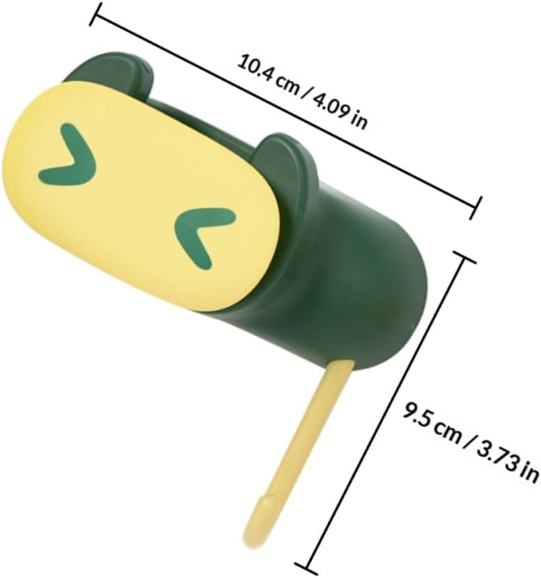  VICASKY Lot De 2 Porte-serpillères Sans Perçage En Plastique Résistant, Support Mural Adhésif Vert Et Orange, Organisateur De Buanderie Polyvalent Pour Balais, Serpillières Et Accessoires