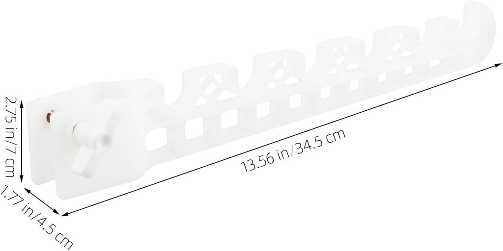  Healeved Support Mural Multifonctionnel Accessoires Ailes En Plastique Blanc, Étendoir à Linge Pliable Sans Perçage, Gain De Place Compact Pour Appartements Et Voyages