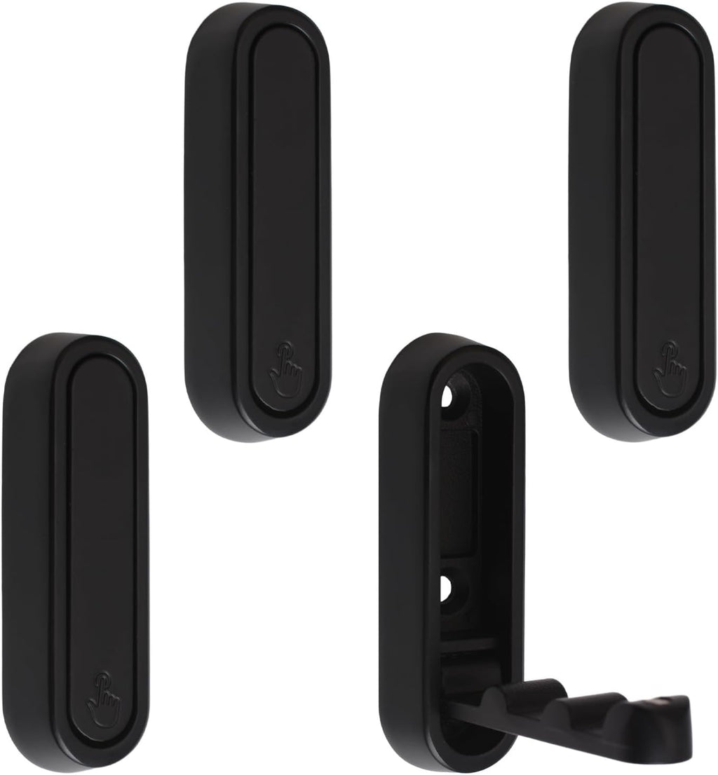  MOROBOR Lot De 5 Crochets Muraux Carrés Pliables Antidérapants Et Robustes En Alliage De Zinc Pour Suspendre Manteaux, Sacs, Sacs à Dos, Serviettes (cuivre Brossé)