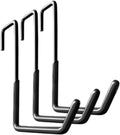  Ensemble De 3 Crochets De Garage, Supports De Vélo Robustes, Porte-Outils, Crochets Muraux De Rangement En Fer, Solution Gain De Place Pour Garage, En, Noir