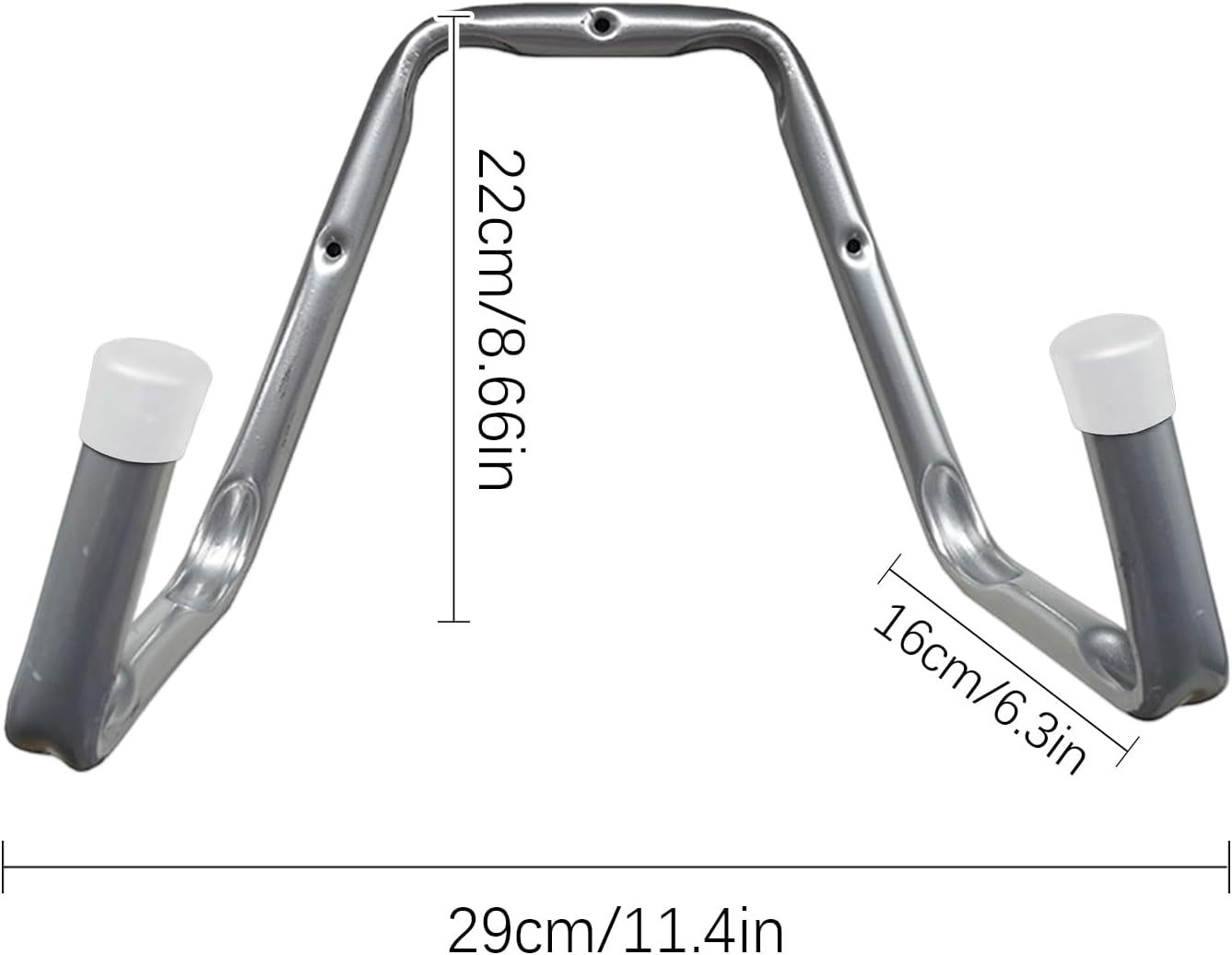  Crochets D'échelle – Support De Tuyau Utilitaire, Crochet Robuste Pour échelles Avec Construction En Acier Durable, Organiseur Mural, Rangement D'outils Et D'échelles, Garage, Abri De Jardin