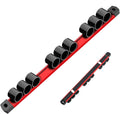  Porte-Tournevis Magnétique,Rangement Pour Clés Et Outils - Rail D'Organisation à 9 Trou Pour Outils : Clés, Pinces Et Ciseaux Avec Porte-Écrous
