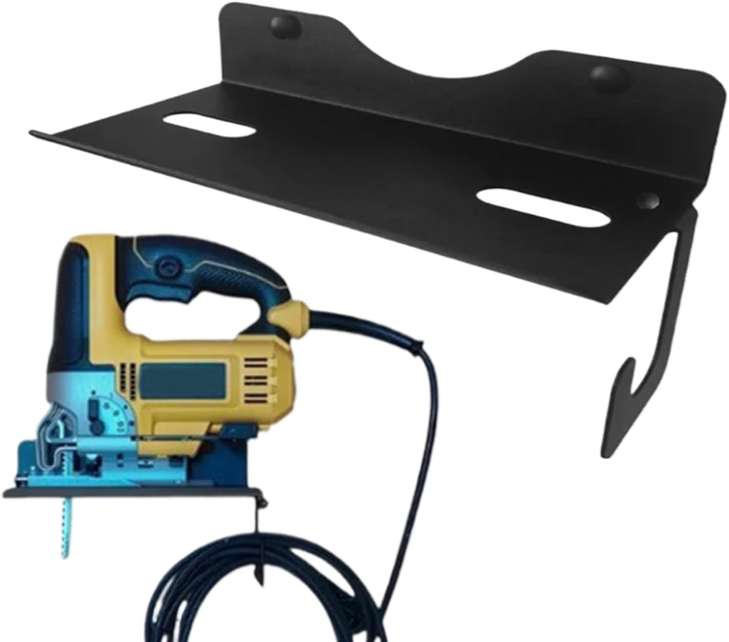 GENERIC Support De Scie Sauteuse – Support De Rangement En Métal Pour Outils | Acier Avec Support Mural, Organisation D'outils électriques, Accessoire Pratique Pour Garage, Abri De Jardin, Fournitures
