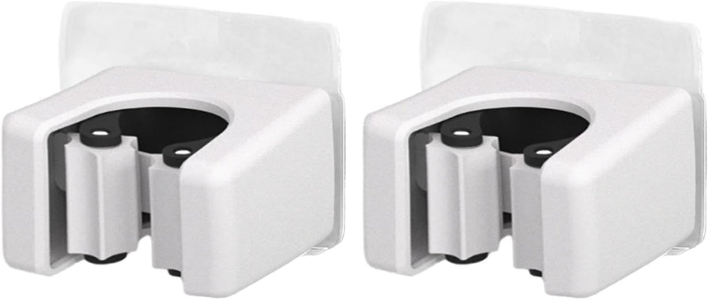 GENERIC Lot De 2 Supports Muraux Robustes Pour Balai, économiseur D'espace, Organiseur De Rangement Pour La Maison, La Buanderie, Le Hangar, Le Bureau, L'appartement, Les Outils De Nettoyage, La Pelle à