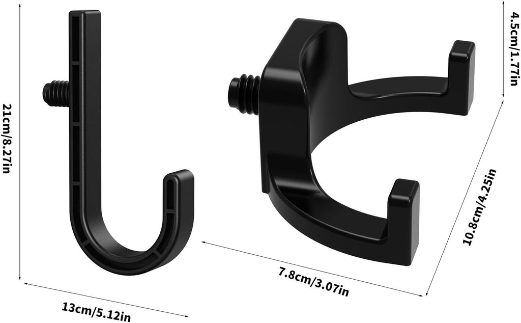  Un Lot De 6 Pièces De Fixation Robustes En Polystyrène Adaptées Aux Abris De Rangement. Parfait Pour Accrocher Des Outils, Des Escaliers Et Des équipements Lourds. Organisation Flexible Pour