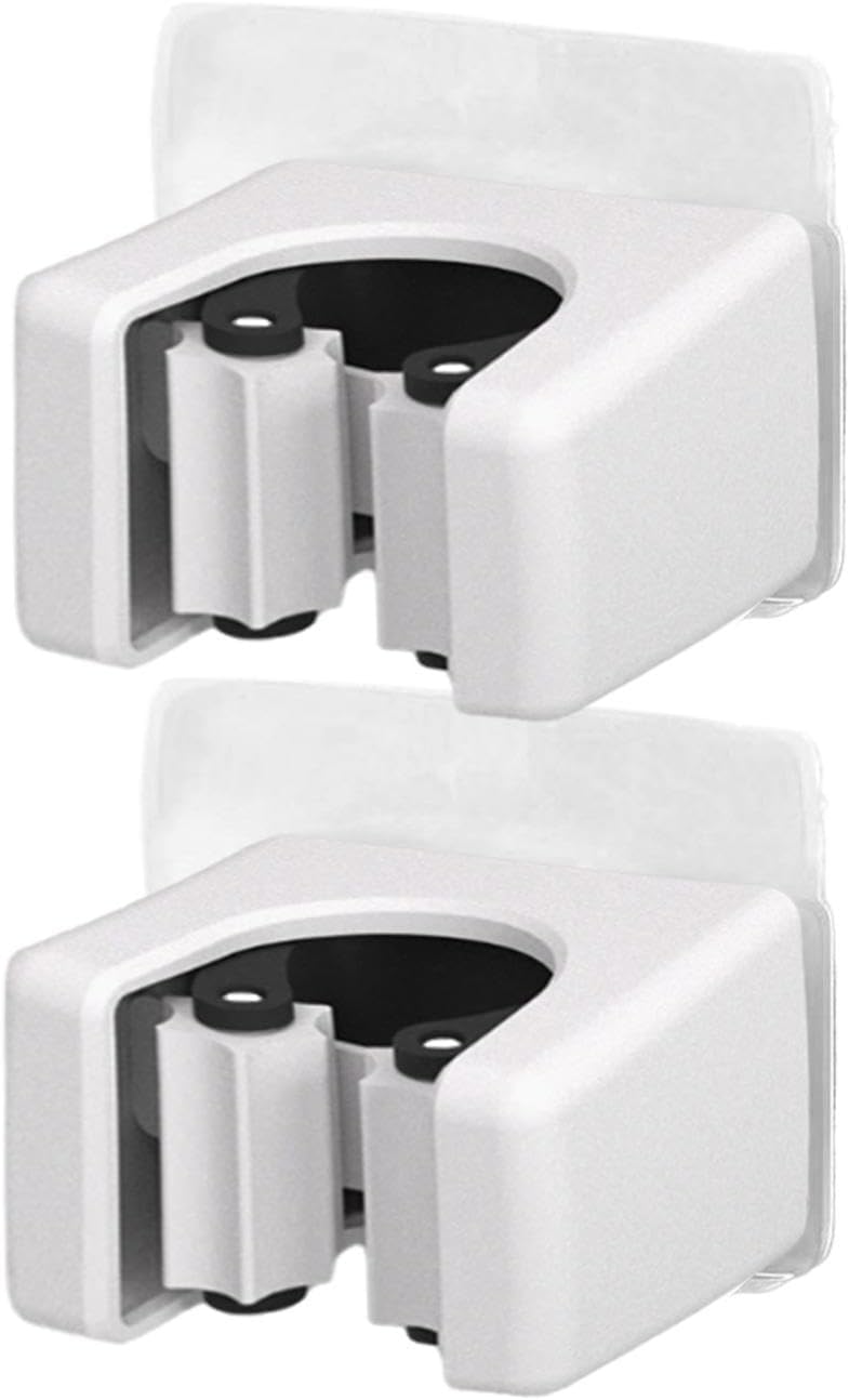  Support Mural Pour Serpillière | Lot De 2 Supports Muraux Gain De Place Robuste,Rangement Pour Outils De Nettoyage Salle De Bain,pour Pelle Aspirateur Gadgets Maison Bureau Dortoir