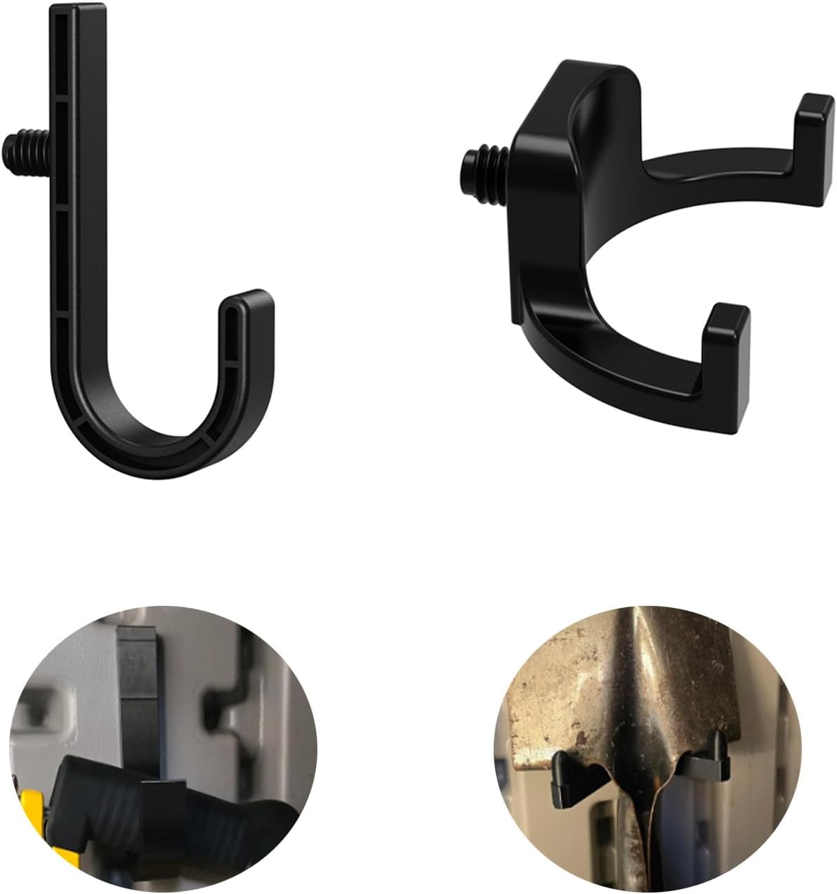  Lot De 6 Fixations Incurvées Et Fixées En Polystyrène Pour Rangement D'outils D'escaliers Et De Grands Objets Installation Lisse Sans Outils Nécessaires Perceuse ABS Fixations D'abri De