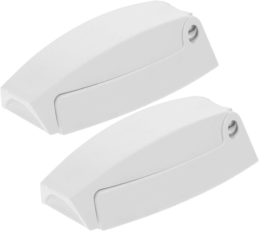  ULTECHNOVO Loquets De Trappe De VR Blanc En ABS, Support De Porte Pliable Pour Camping-Car, Lot De 2, Pour Yachts Et Bateaux Nautiques