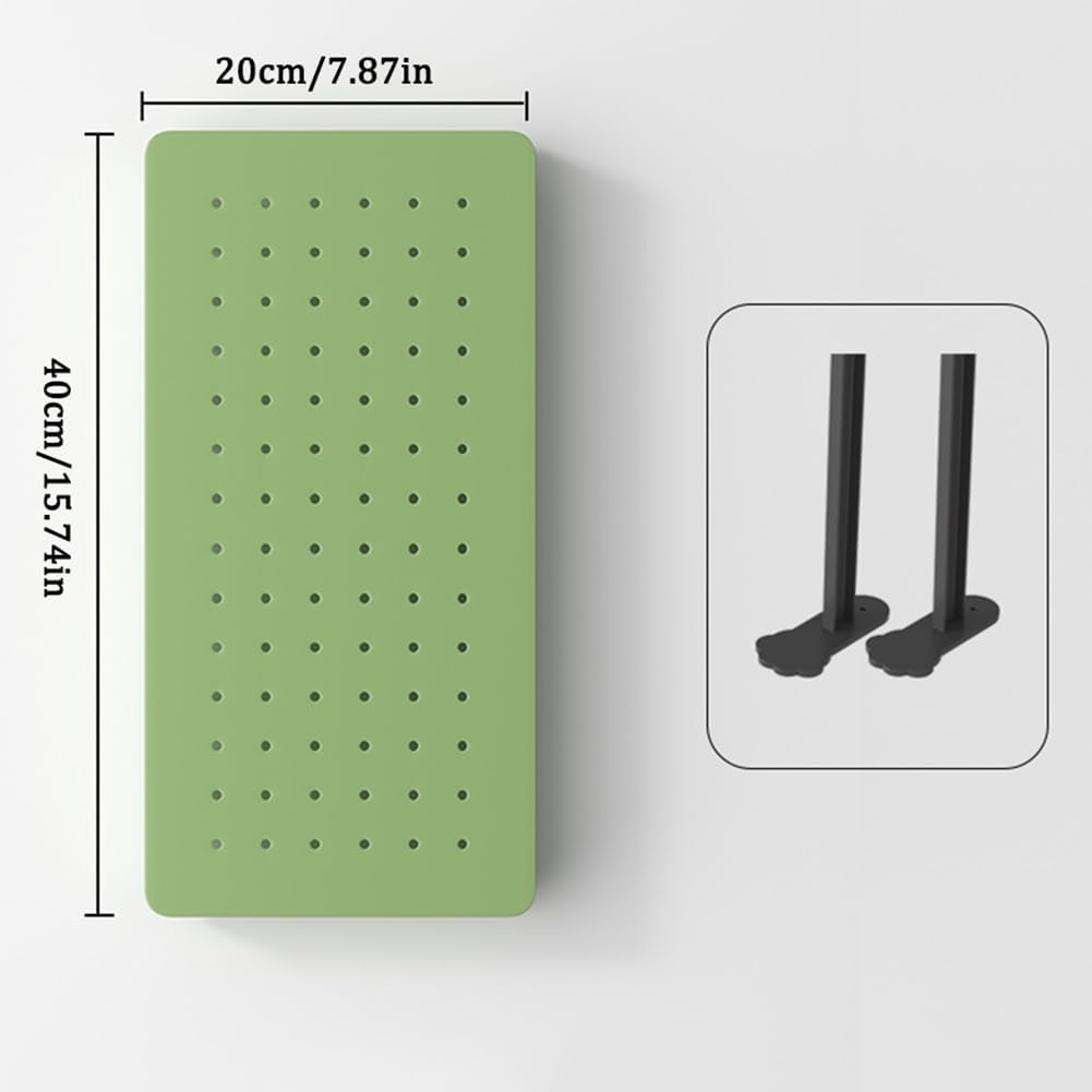  Générique Kit De Rangement Mural Pour Garage Et Atelier – Rangement Vertical Pour Outils, Présentoir De Bureau, Vert, 20 X 40 Cm – Idéal Pour La Maison, La Cuisine Et Les Projets De Bricolage