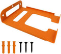  Support Mural Pour Tondeuse à Gazon - Support De Garage Pour Débroussailleuse Et Outils électriques De Jardin - Gain De Place Avec Matériel - Orange (1 Pièce)