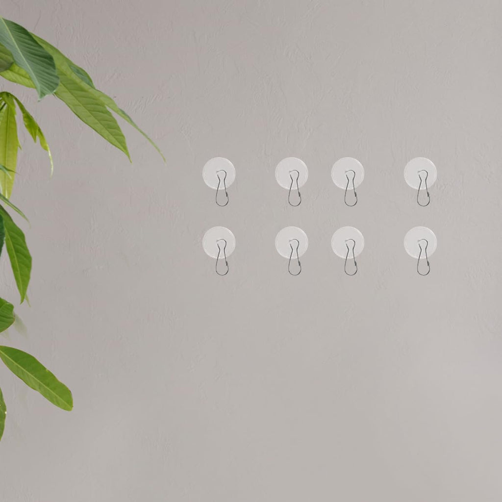  ULTECHNOVO 50 Pcs Crochets De Plafond Adhésifs 3 Cm Crochets Auto-adhésifs Pour Suspendre Posters Et Plantes Sans Perçage Réutilisables Pour Décorations D'intérieur