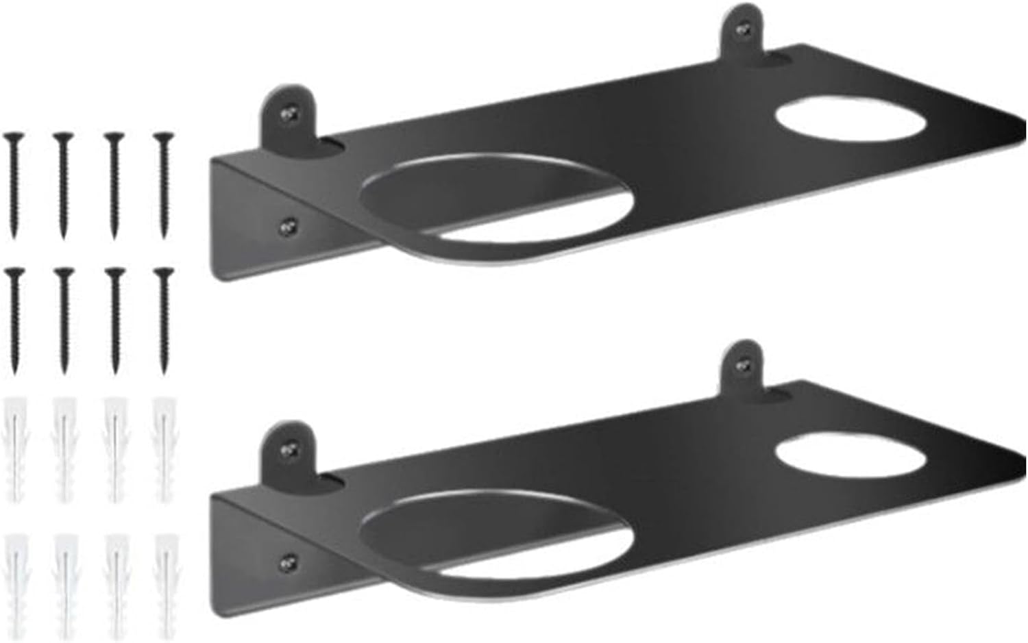 Support D'entonnoir à Huile - 2 Pièces - Étagère Murale Pour Le Rangement - Construction En Métal Robuste Avec Installation Facile - Pour Abri De Camping, Cuisine Remorque, Pause - 930 G
