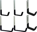  Lot De 6 Crochets De Garage Résistants à La Rouille - Pour Vélos, échelles, Outils De Jardin, Tuyaux, Pneus, Câbles, Ateliers, Greniers, Caves