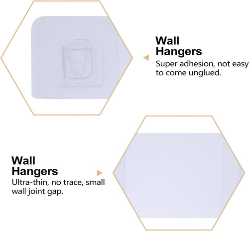  Cabilock Lot De 2 Clips Adhésifs Pour Rangement Mural Sans Trace Faciles à Décoller 30 Pièces
