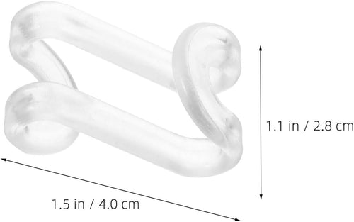 Ciieeo Lot De 30 Crochets De Connexion Transparents Pour Cintres, Connecteurs Empilables En Plastique Gain De Place, Organisateur De Placard Polyvalent Pour Rangement Des Vêtements