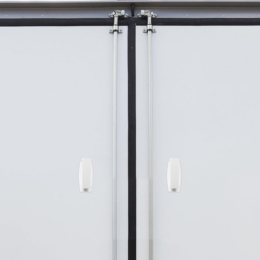  ULTECHNOVO Loquets De Trappe De VR Blanc En ABS, Support De Porte Pliable Pour Camping-Car, Lot De 2, Pour Yachts Et Bateaux Nautiques