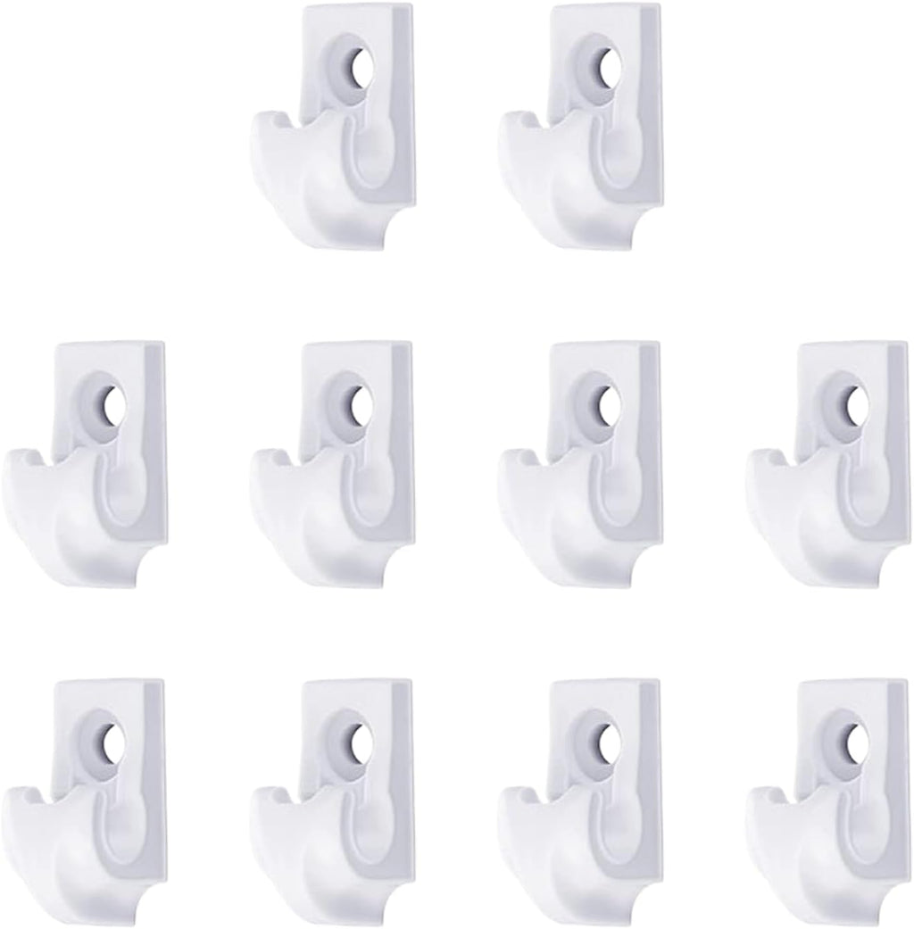  Générique Crochets Pour Guirlandes Lumineuses,Attaches Extérieures Pour Lumières | Lot De 10 Supports Étangs Résistants Déco Jardin Intérieur Stylisation Stable Rideaux Décoration Fêtiche Activités