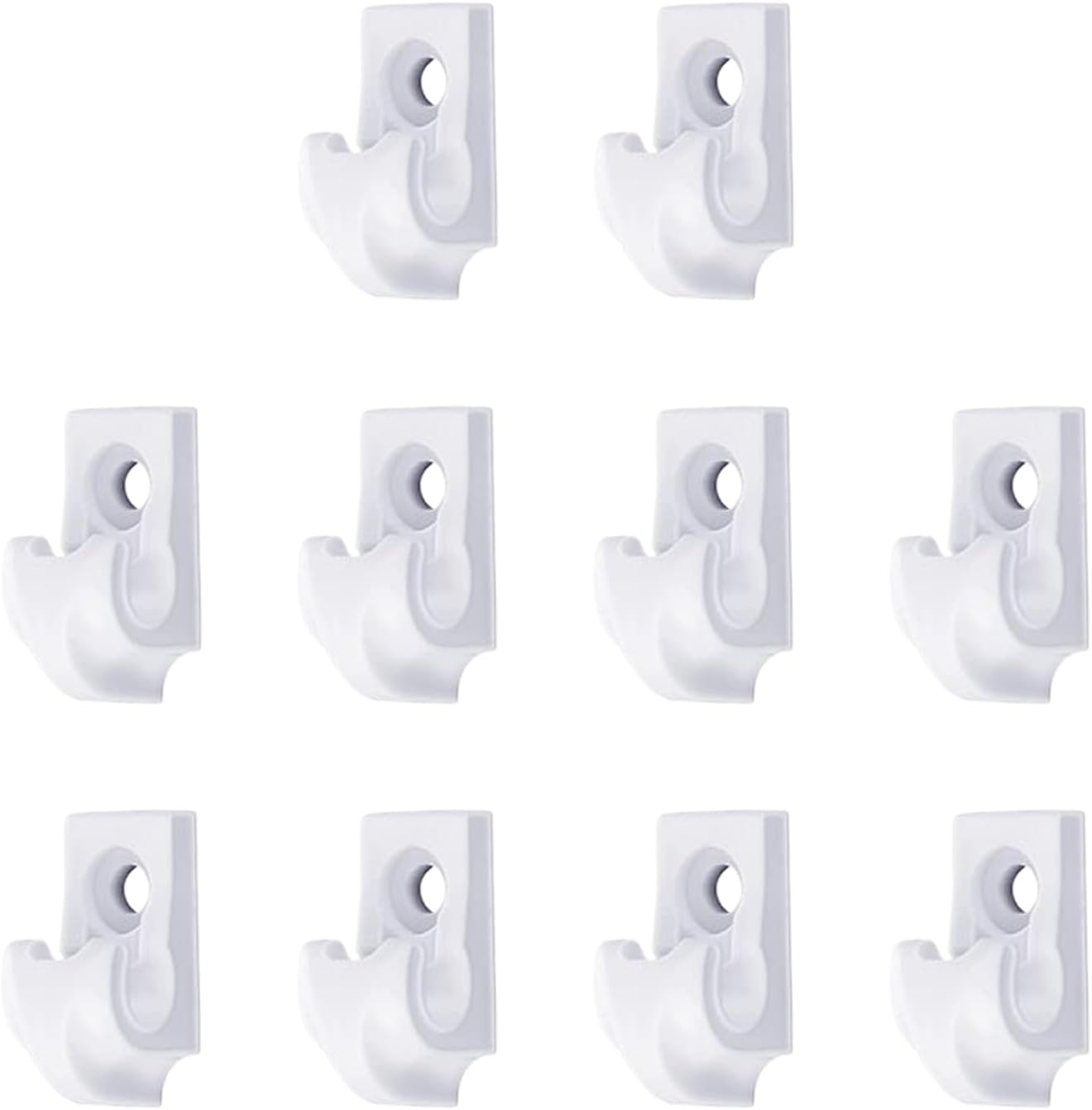  Générique Crochets Pour Guirlandes Lumineuses,Attaches Extérieures Pour Lumières | Lot De 10 Supports Étangs Résistants Déco Jardin Intérieur Stylisation Stable Rideaux Décoration Fêtiche Activités
