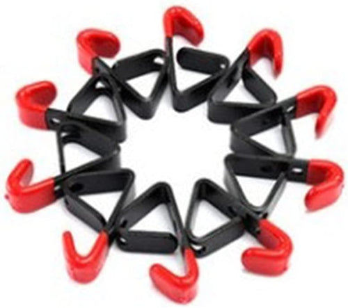  Garagen Crochet De Rangement Mural Robuste Avec Serpillère Balai Noir + Rouge Clip Crochet Outil De Suspension Balai Grand Robuste