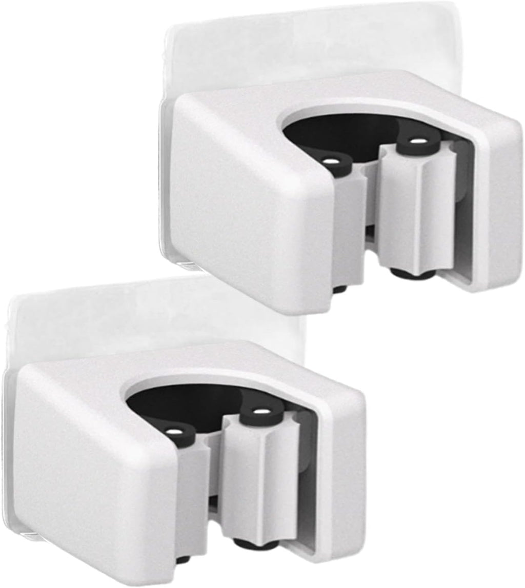 GENERIC Support Mural Pour Balai – 2 Pièces Robustes Pour Nettoyage Des Outils De Rangement | Gain De Place Avec Support Antidérapant, Maison, Bureau, Cuisine, Salle De Bain Pour Appartement, Dortoir