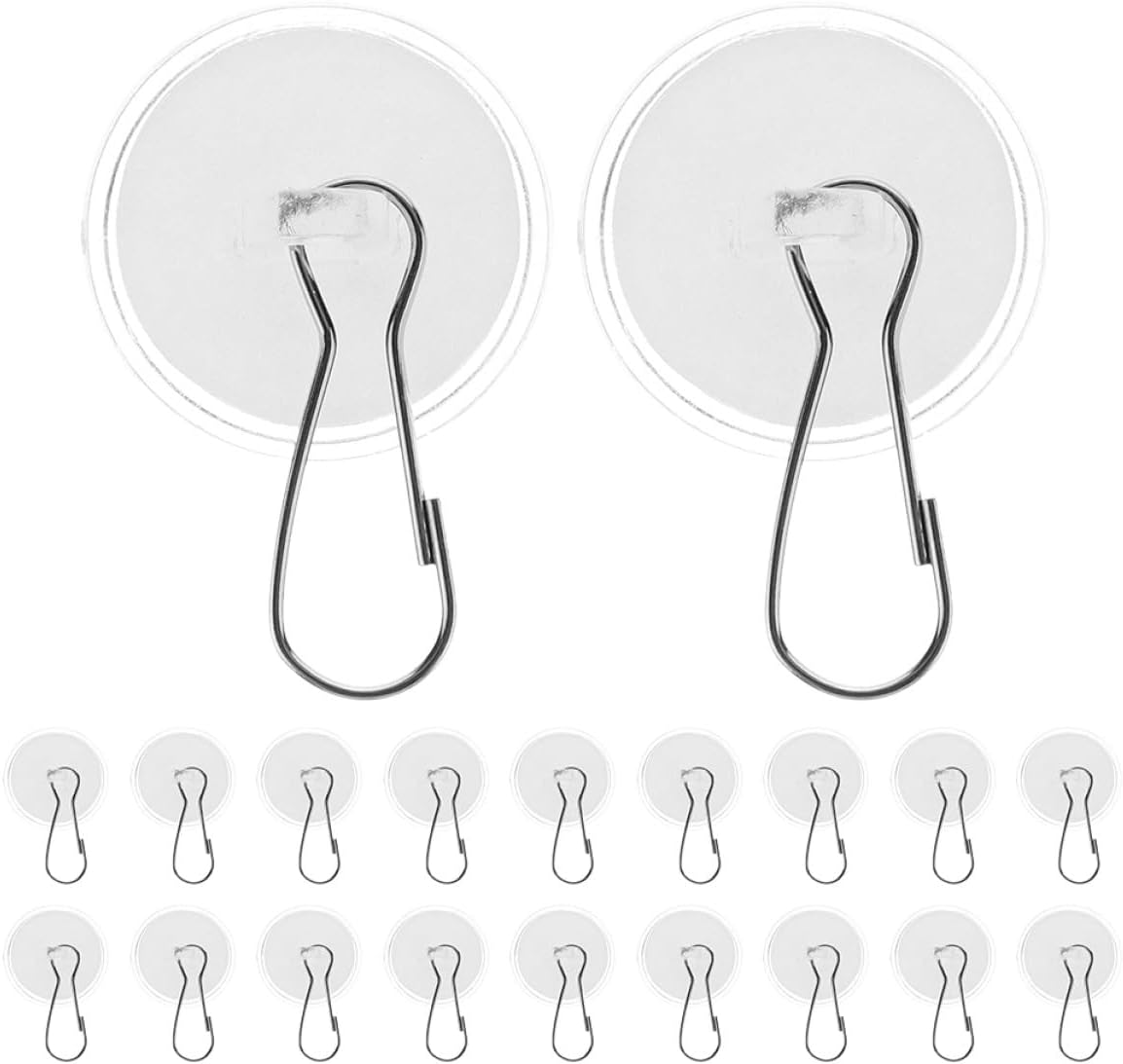  ULTECHNOVO 50 Pcs Crochets De Plafond Adhésifs 3 Cm Crochets Auto-adhésifs Pour Suspendre Posters Et Plantes Sans Perçage Réutilisables Pour Décorations D'intérieur