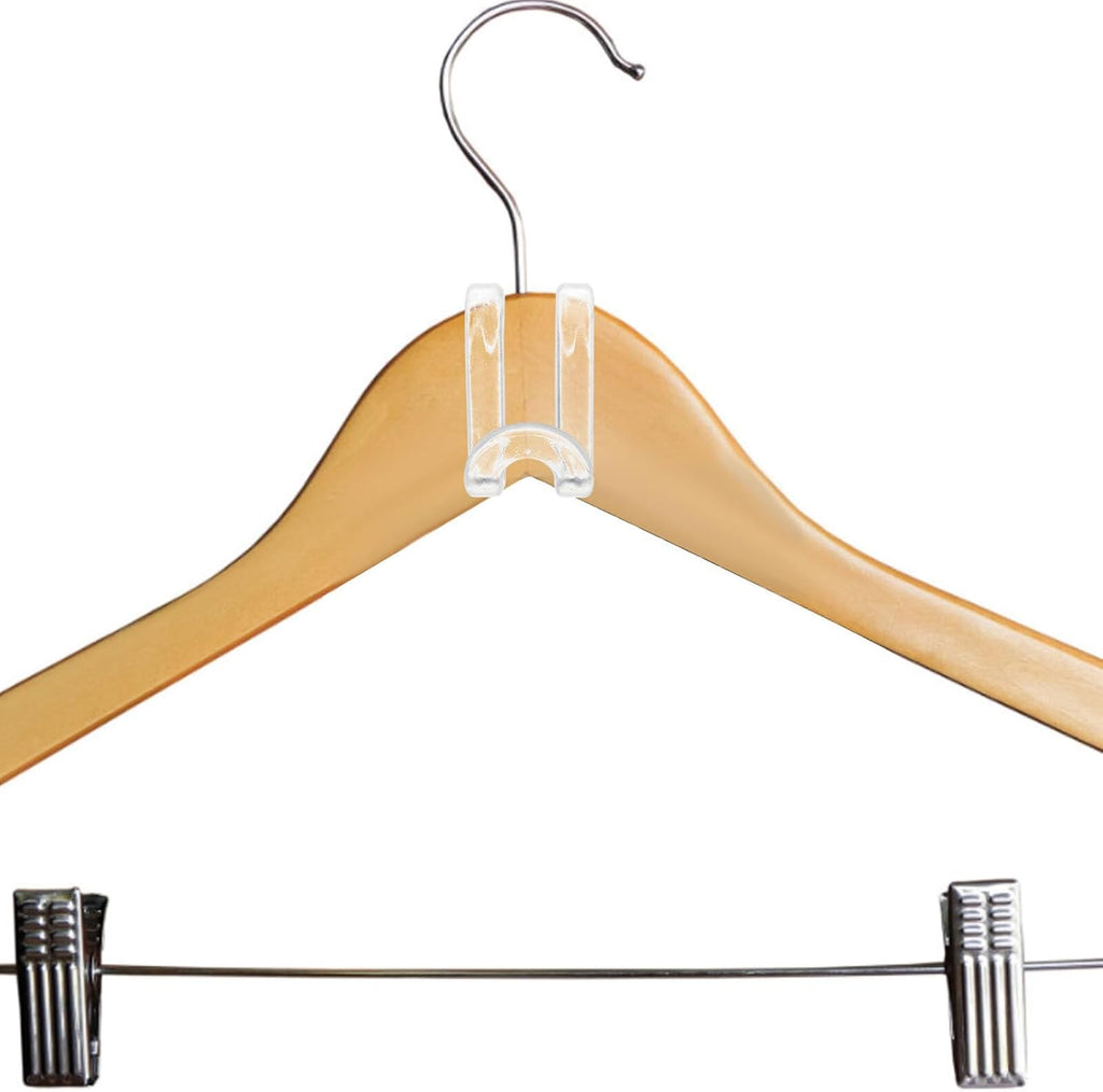  ULTECHNOVO Lot De 30 Crochets De Connexion Transparents Pour Cintres, Gain De Place Pour Placard, Connecteurs Empilables En Plastique, Solution D’organisation Suspendue Peu Encombrante
