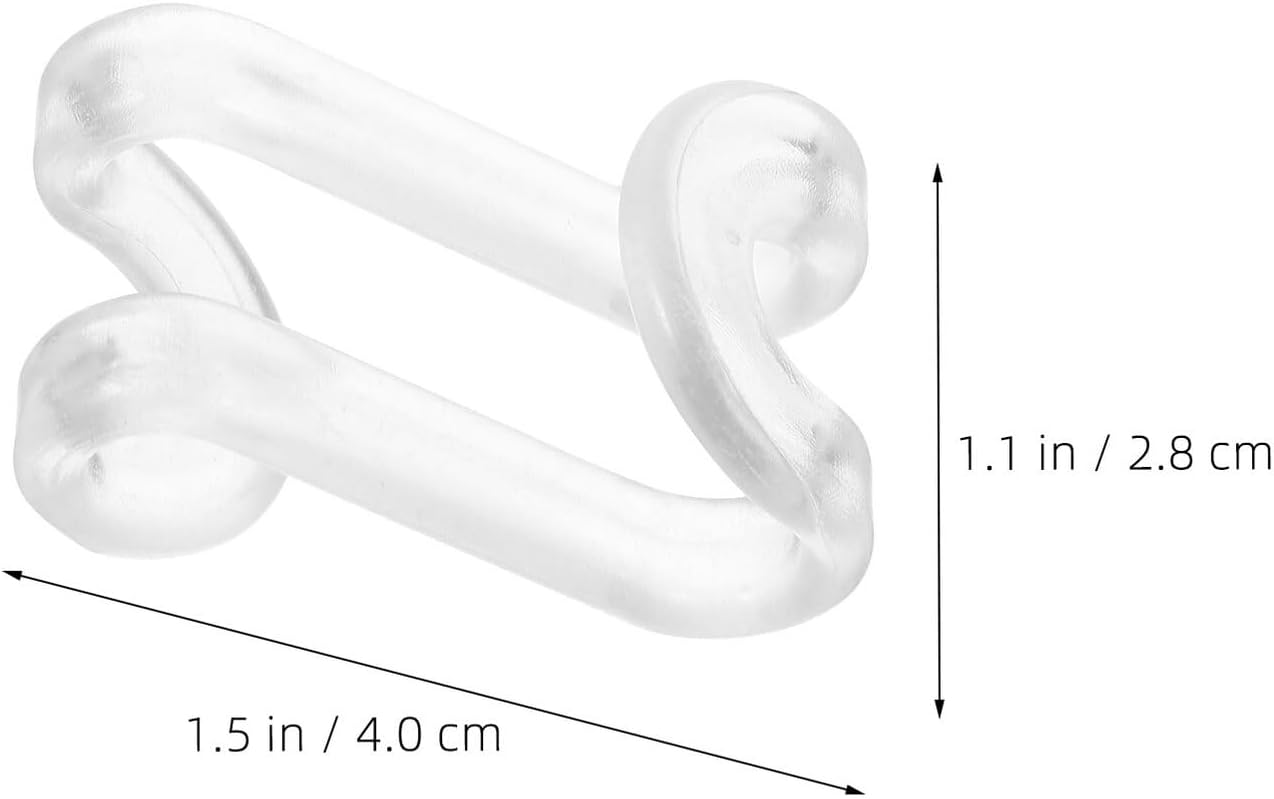  ULTECHNOVO Lot De 30 Crochets De Connexion Transparents Pour Cintres, Gain De Place Pour Placard, Connecteurs Empilables En Plastique, Solution D’organisation Suspendue Peu Encombrante