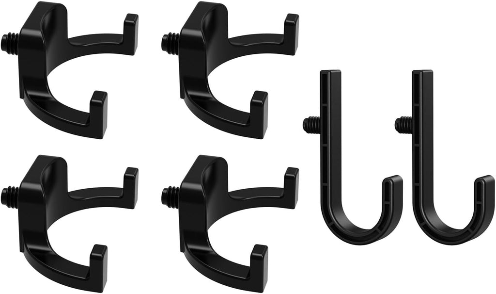  Un Lot De 6 Pièces De Fixation Robustes En Polystyrène Adaptées Aux Abris De Rangement. Parfait Pour Accrocher Des Outils, Des Escaliers Et Des équipements Lourds. Organisation Flexible Pour