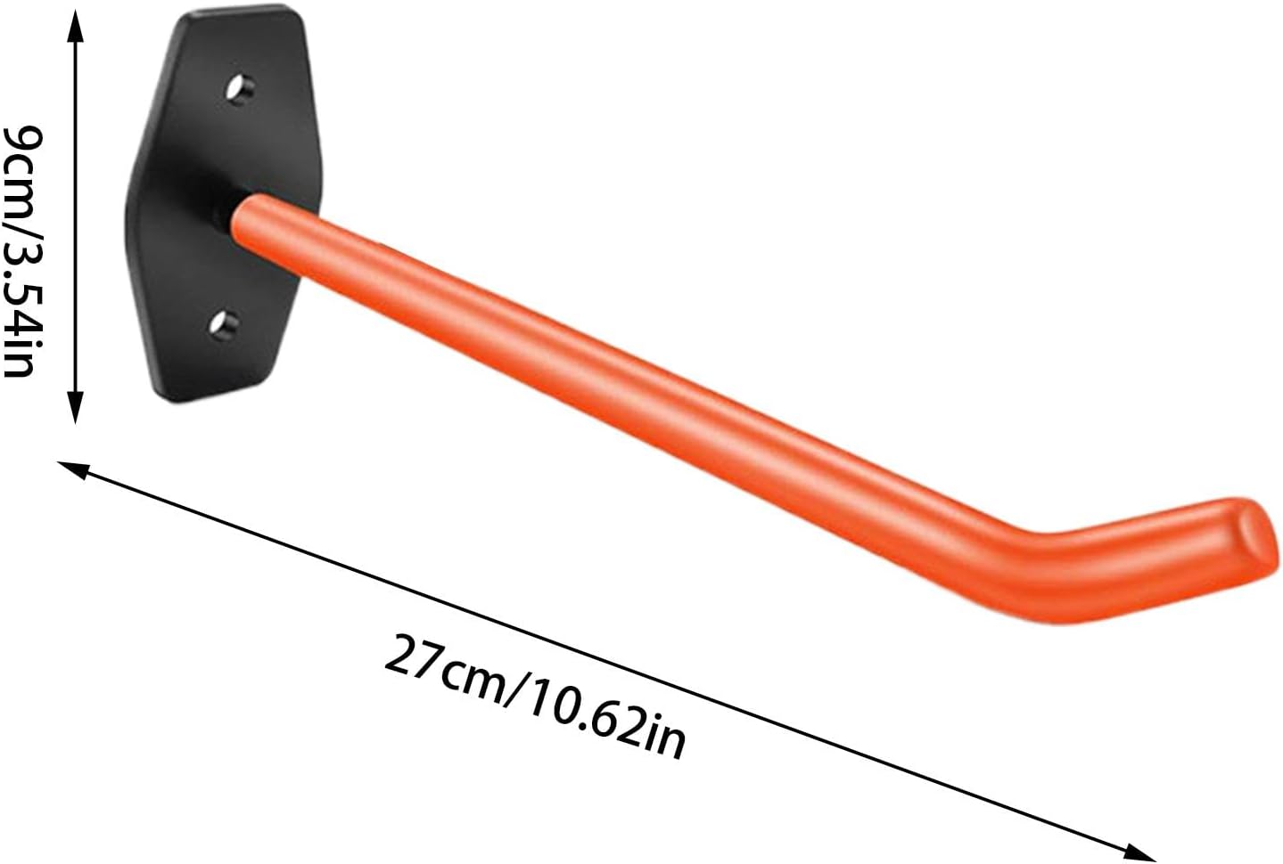  Support Mural, Crochets De Garage Robustes, Porte-échelles, Rangement Mural Pour Portes, Palets Et Tuyaux, Robuste Pour Hommes Et Femmes) 27 Cm Pour Garage Ou Atelier