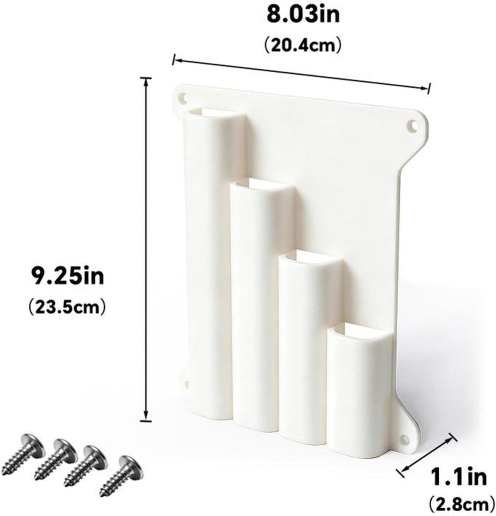 Genérico Support Mural Pour Serre-câbles – Organisateur Mural à 4 Poches Avec Support Lourd – Rangement Pour Garage, Atelier, Maison – Pour Maison, Bureau, Atelier, Cuisine, Armoire, Abri De Jardin, T
