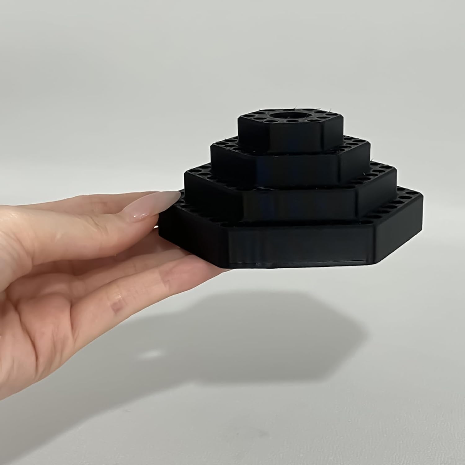 GENERIC Porte- Pour Perceuse, Support De Forets De 4,8 Mm Avec Fentes Sécurisées, Support Avec Base Stable, Organisateur D'accessoires à Outils à Accès Rapide, Rangement Pour Garage, Charpentier