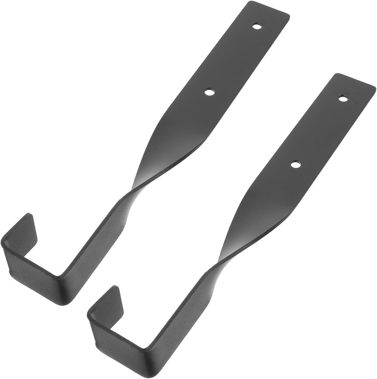  BESTonZON 5 Ensembles Crochet De Scie à Chaîne Cintre étagère Monté Clé Pendaison Crochets En Pour Accrocher Porte-outils Pour Mur De Garage Support De Suspension Mural Fer Noir