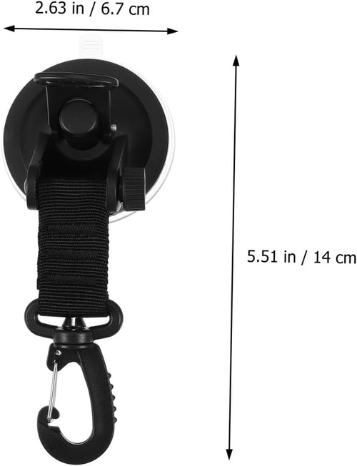  Gatuida Crochets à Ventouse Noir 2pcs Fixation Par Crochet Haute Résistance Et Légers En Abs Et Nylon Pour Activités De Plein Air Et Voyage