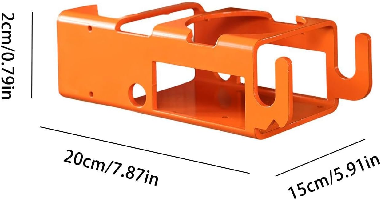  Étagère De Rangement Robuste Pour Chantier, Organisateur D'outils, Support De 26,7 Cm Avec Crochets Utilitaires, Fente Pour Téléphone Haute Capacité, Accessoire D'atelier Avec Outil De Style Robuste