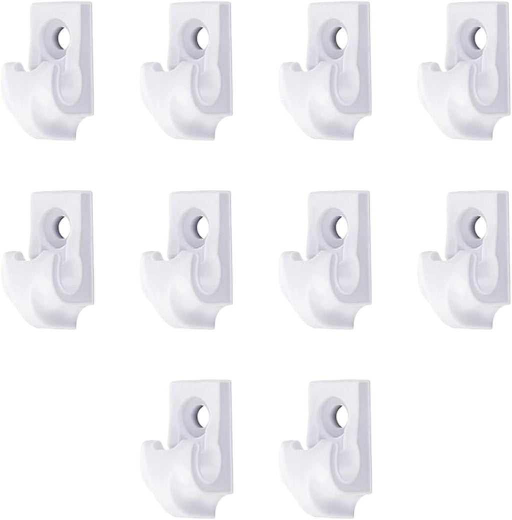  Générique Crochets Pour Guirlandes Lumineuses,Attaches Extérieures Pour Lumières | Lot De 10 Supports Étangs Résistants Déco Jardin Intérieur Stylisation Stable Rideaux Décoration Fêtiche Activités