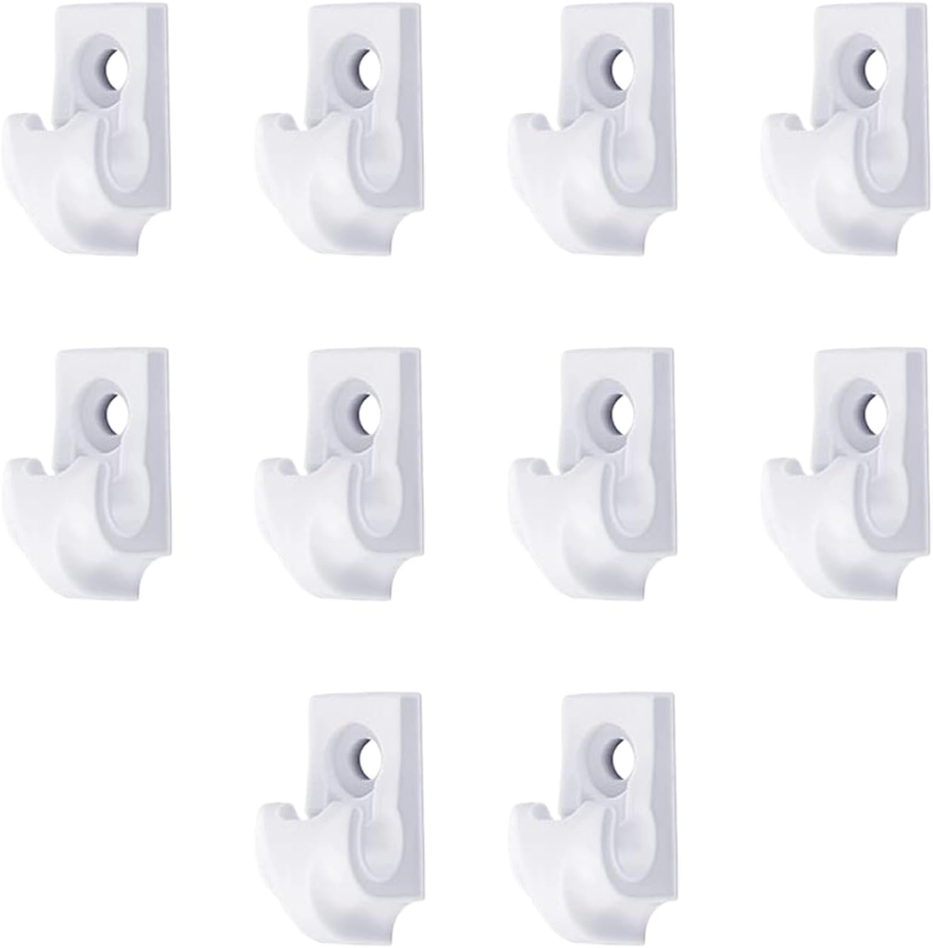  Générique Crochets Pour Guirlandes Lumineuses,Attaches Extérieures Pour Lumières | Lot De 10 Supports Étangs Résistants Déco Jardin Intérieur Stylisation Stable Rideaux Décoration Fêtiche Activités