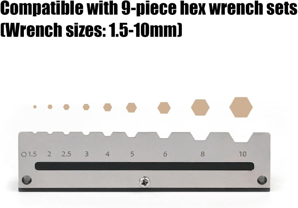 GENERIC Support Mural Pour Clés Hexagonales, Peut Contenir 9 Outils De Rangement – Pour Garage, Chariot, Mécanicien, électricien, Plomberie, Professionnel