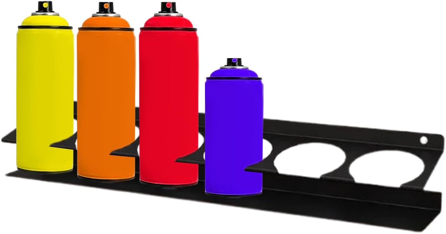  Generisch Organisateur De Flacons Pulvérisateurs | Étagère De Rangement à 6 Compartiments | Support De Bombes Aérosol Peu Encombrant – Pour Garage, Atelier, Maison, Voiture De Service, Chauffeur
