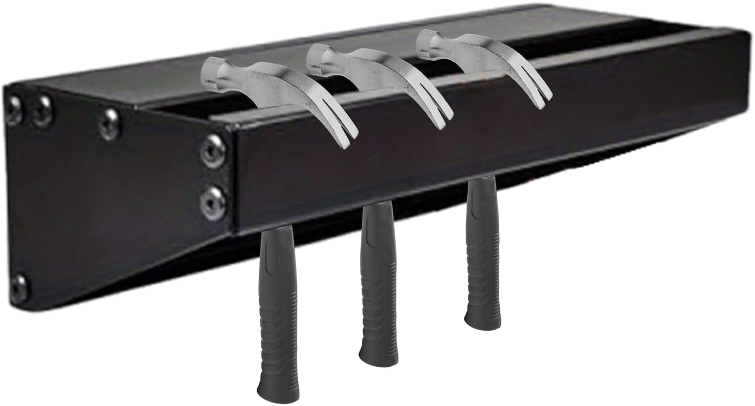  Organiseur De Marteau, Support Mural Robuste Pour Outils, Organisation De Garage, Rangement D'outils Robuste Pour Accessoires D'établi, Chantier De Construction, 35,1 Cm