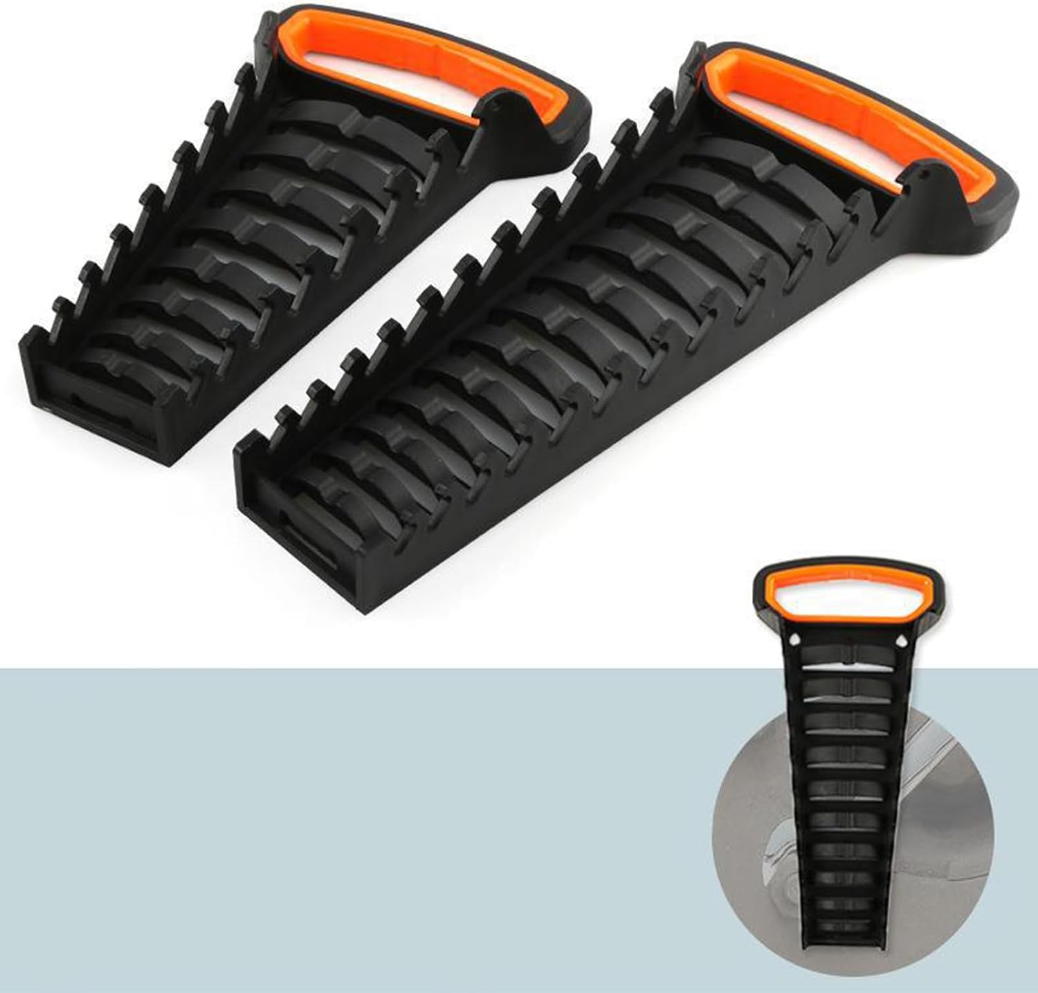  Porte-outils Multi-fentes Pour Clés à Cliquet - Rangement Des Outils - En Plastique - Rails - Plateau Pour La Maison Et Les Espaces De Travail - Garage - Support D'outils De Réparation De Voiture