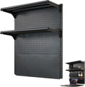 GENERIC Organiseur De Panneau Perforé En Métal – Solution De Rangement Polyvalente Pour Outils Et Bureau Pour Garage, Bureau Et Jeux Vidéo