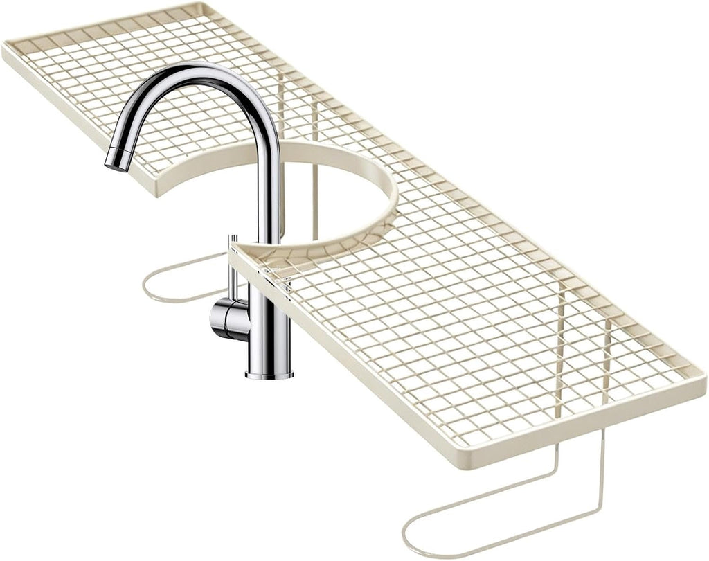 GENERIC Organiseur D'évier En Métal Pour Cuisine, étagère Au-dessus De L'évier, Pour Comptoir, Lavabo, Appartement, Dortoir, Salle De Bain, Hôtel, Restaurant, Toilettes