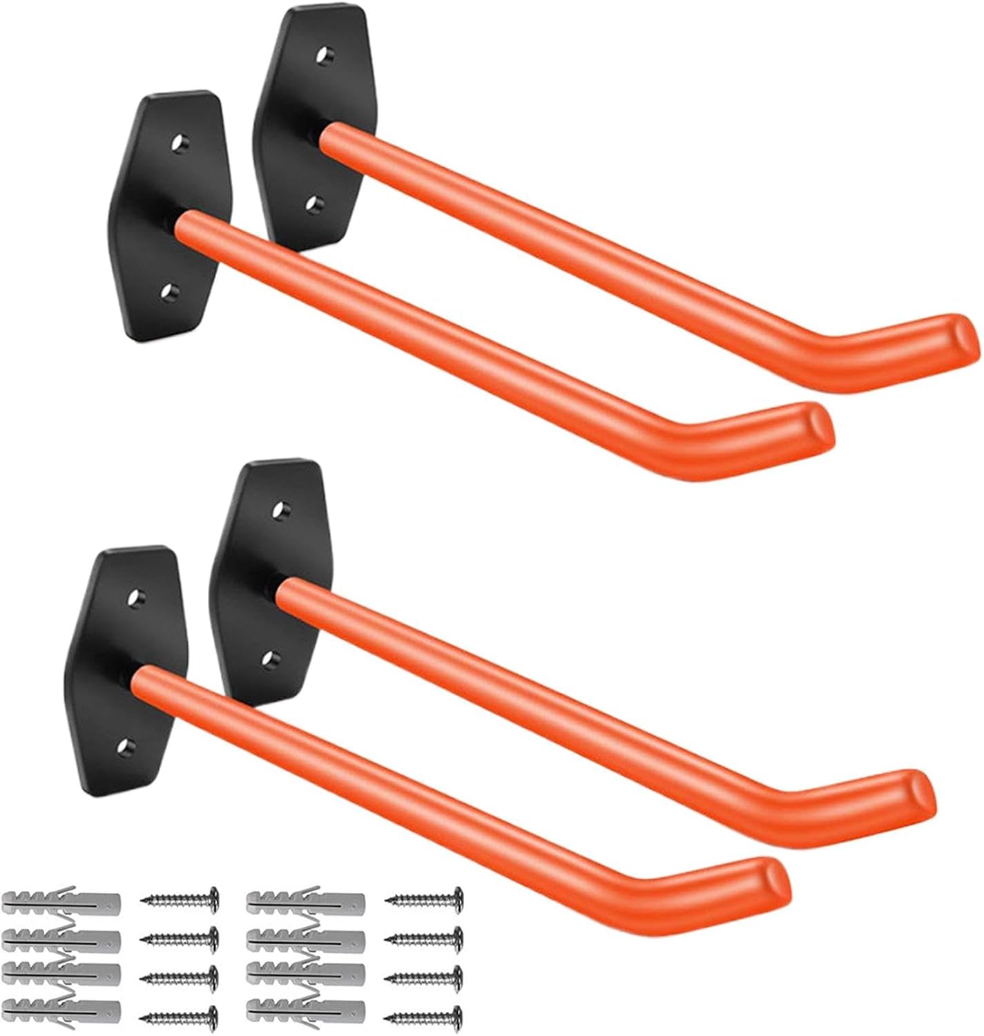  Support Mural, Crochets De Garage Robustes, Porte-échelles, Rangement Mural Pour Portes, Palets Et Tuyaux, Robuste Pour Hommes Et Femmes) 27 Cm Pour Garage Ou Atelier