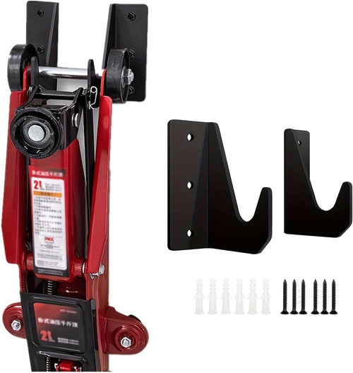  1 Paire De Supports Muraux En Acier Robuste Pour Cric, Stockage Sécurisé De Garage Hydraulique De Voiture