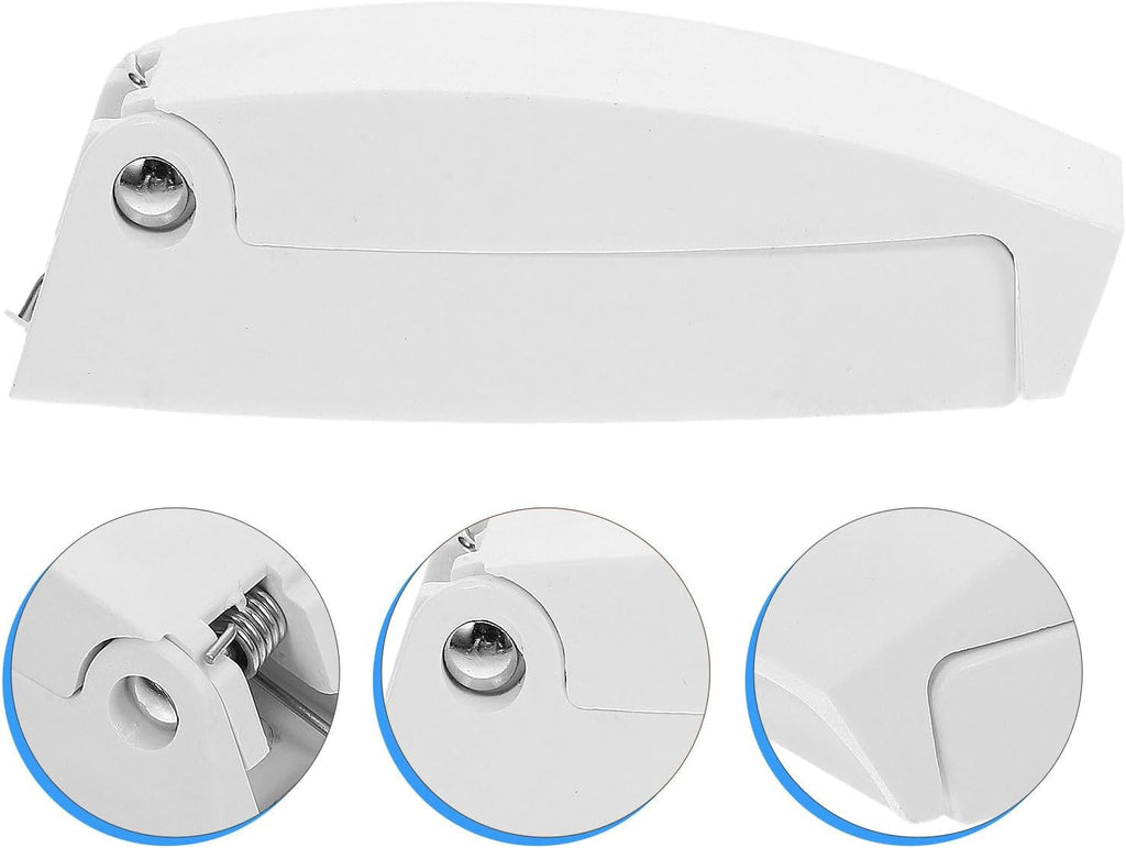  ULTECHNOVO Loquets De Trappe De VR Blanc En ABS, Support De Porte Pliable Pour Camping-Car, Lot De 2, Pour Yachts Et Bateaux Nautiques