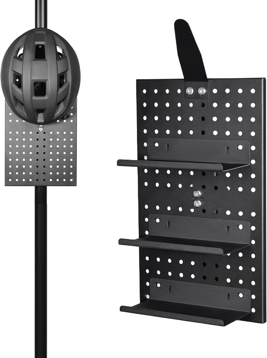  Support D'affichage Pour Panneau Perforé | Organisation D'extension D'outils En Alliage D'aluminium, Support De Casque De Moto | Pour Mur, Garage, Artisanat, Bureau, Atelier