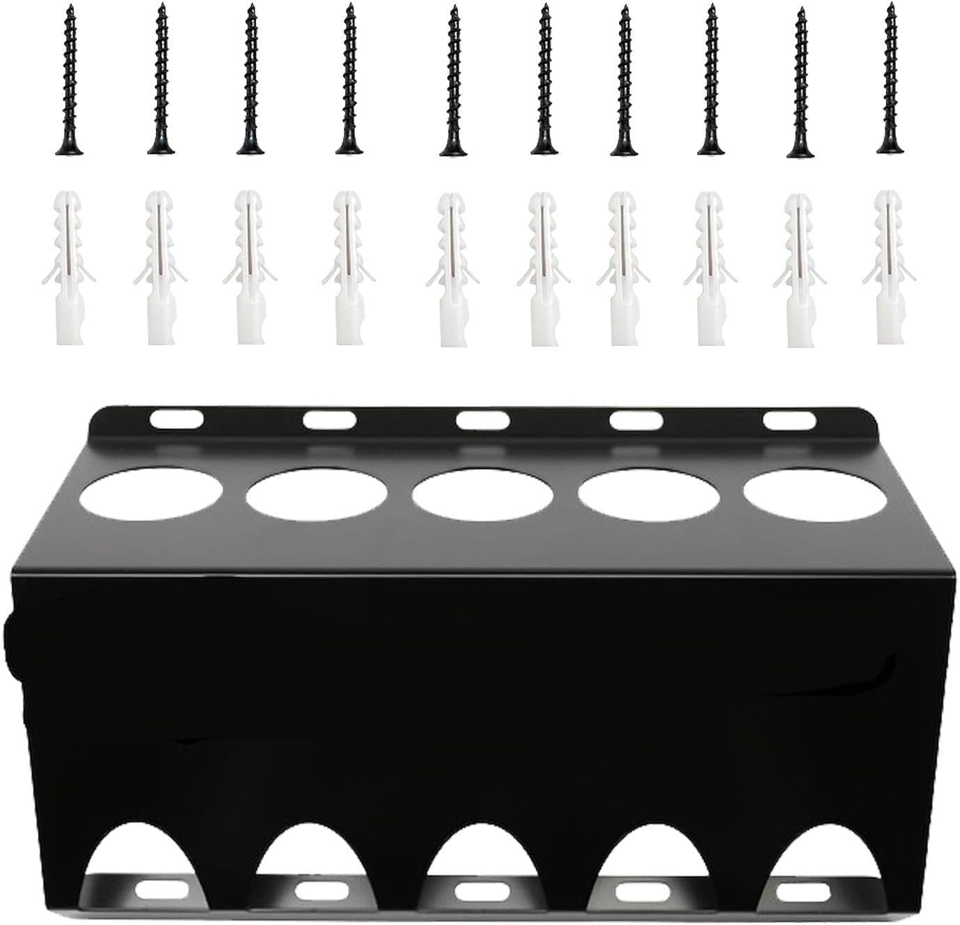 GENERIC Support Mural Pour Tube De Calfeutrage | 5 Fentes De Rangement Pour Scellant, Organiseur De Mastic à Craie – Pour Plombiers, électriciens, Bricoleurs, Charpentiers, Maison, Garage, Chantier, Magasin