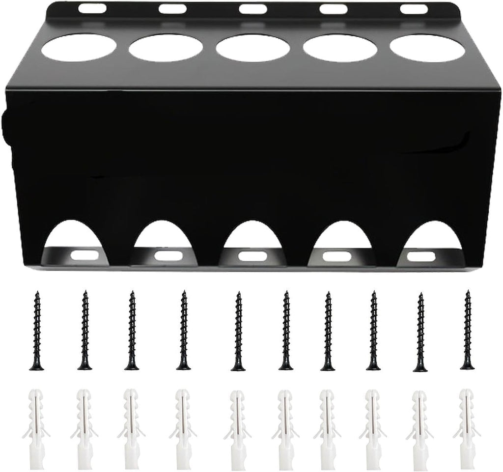 GENERIC Support Mural Pour Tube De Calfeutrage | 5 Fentes De Rangement Pour Scellant, Organiseur De Mastic à Craie – Pour Plombiers, électriciens, Bricoleurs, Charpentiers, Maison, Garage, Chantier, Magasin